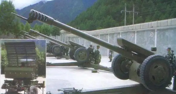 图文我军86式轻型122毫米榴弹炮