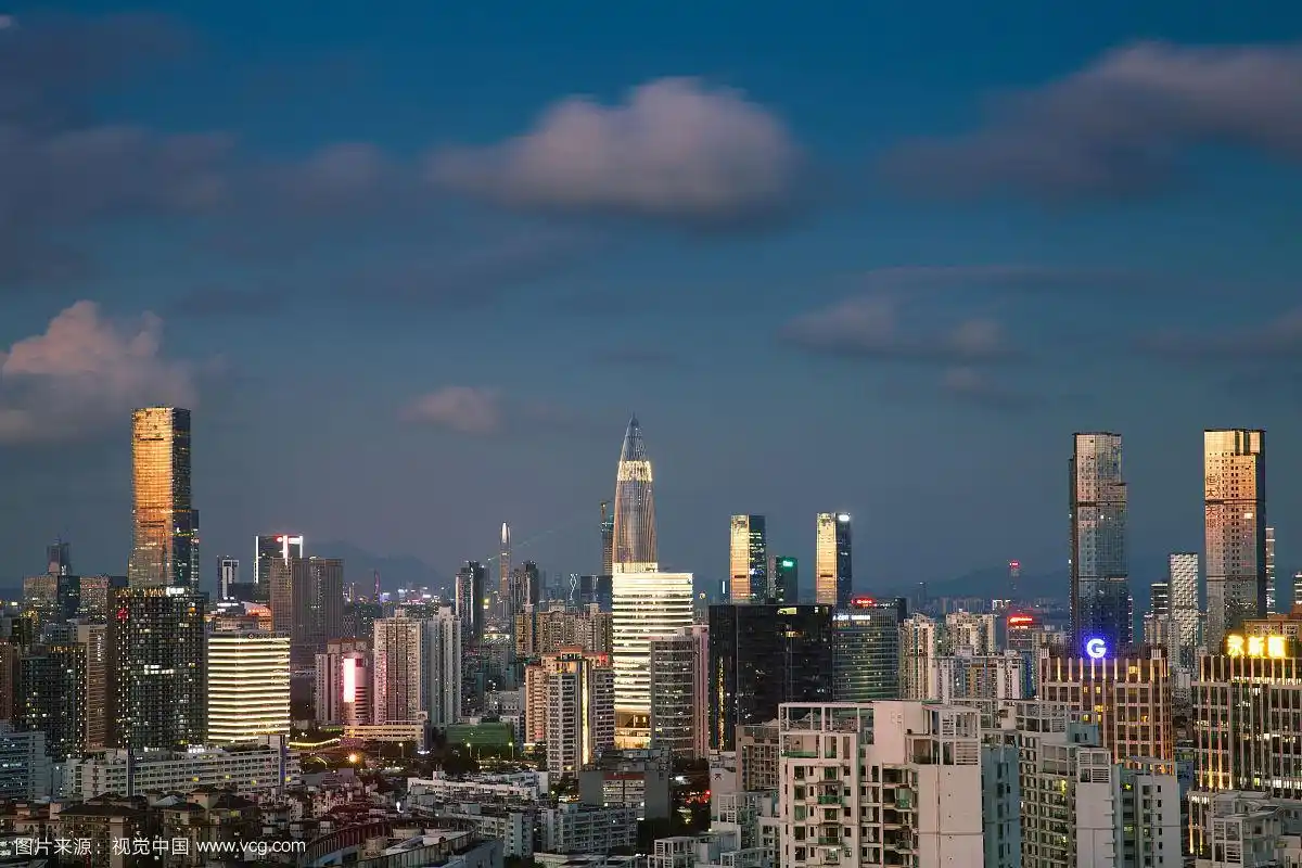 中国广东深圳都市风光