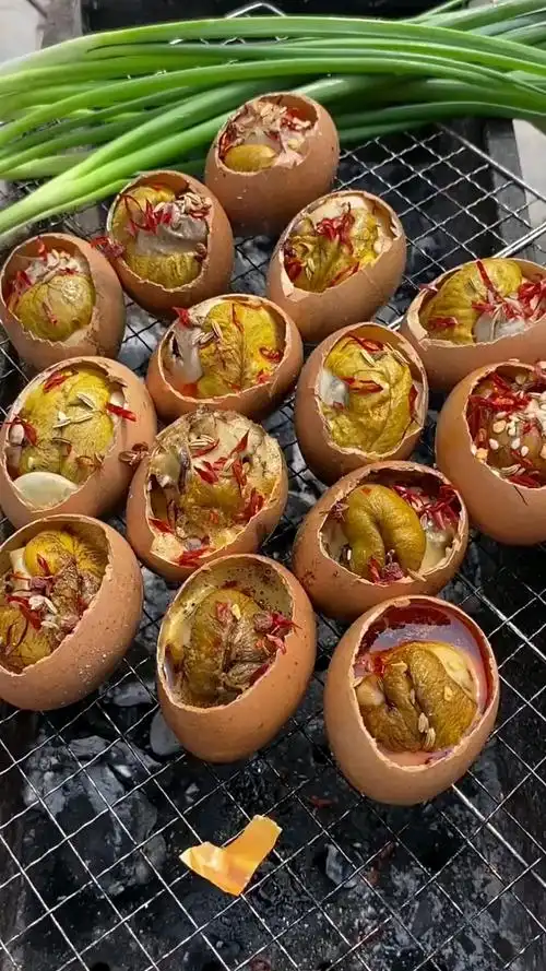 东北特色烧烤——烤毛蛋