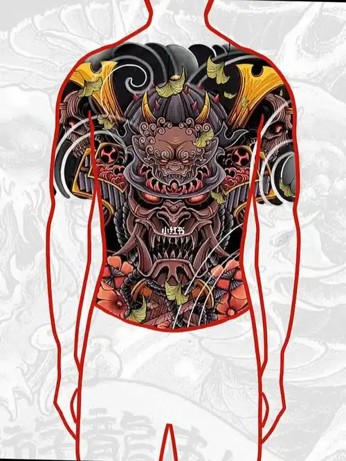 武士满背_纹身_游龙刺青自由行热门攻略_刺青_素材_纹身手稿_美妆