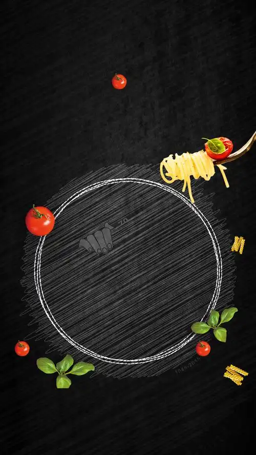 商务美味面条h5背景