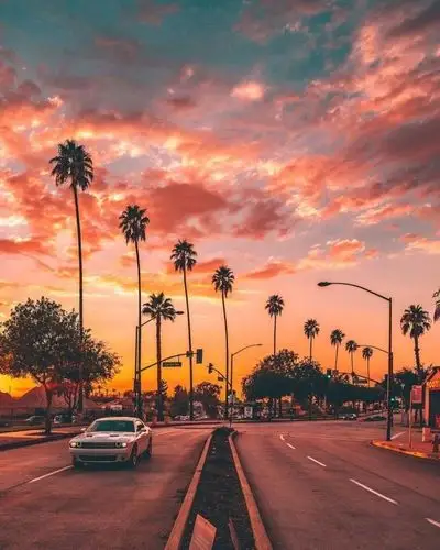 美国加州唯美落日余晖风景图片[6/9]_城市风景_美桌网