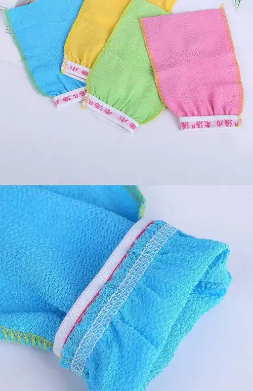 老汤搓澡巾男女士单层搓澡巾粗中细砂薄款手套成人强力下泥不疼搓泥