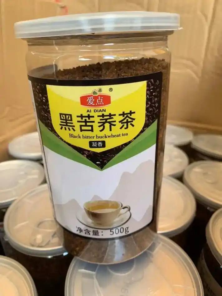 苦荞茶～一罐500克.主要功效:降三高(降血压,降血糖,降血 - 抖音