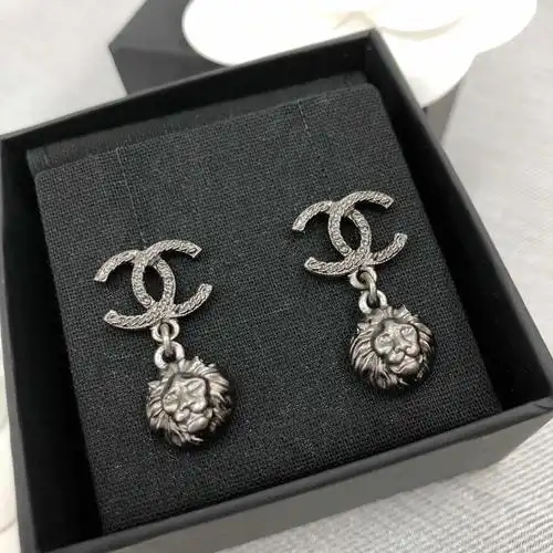 全新chanel 香奈儿 耳环 a58169 金属 黑色