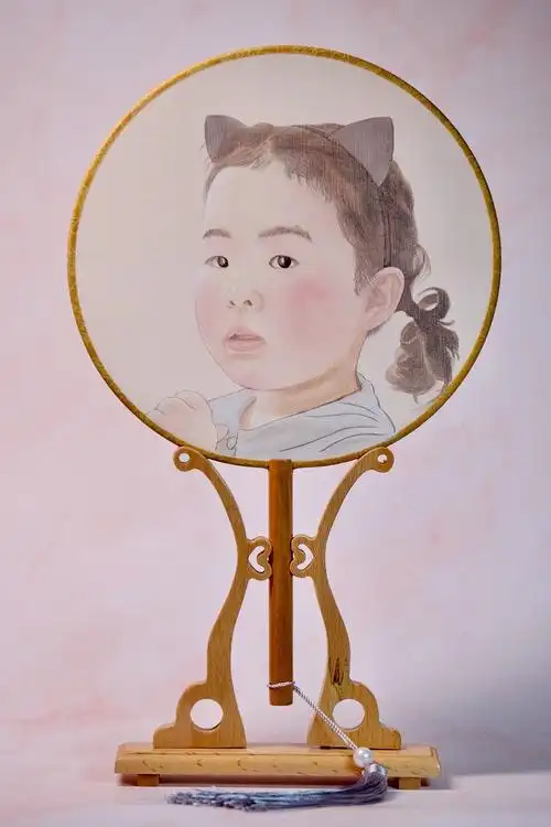 团扇人物画练习