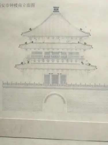 钟楼立面图,不知哪位大师的手笔