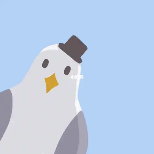 插画情侣头像憨憨的鸽子