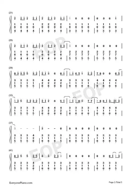 stay-rihanna与mikky ekko双手简谱预览2