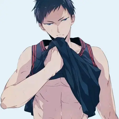 二次元 动漫男头 黑子的篮球 青峰大辉 自截 侵删 by小葵花