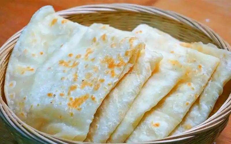 2分钟烙10张单饼!传统农家做法,面香味足,松软又劲道_哔哩哔哩_bilibi