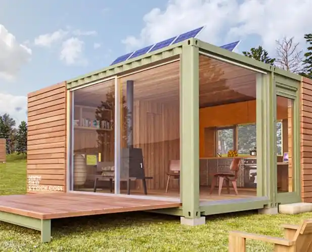 如沐春风的集装箱别墅小木屋