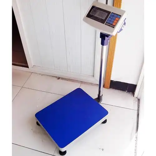 100公斤计重电子台秤 60kg带打印电子落地称 英展150公斤电子台称