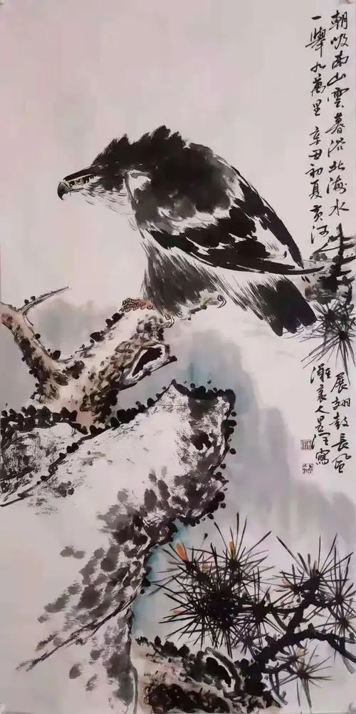 丁昱润老师《雄鹰图》超低价现货抢藏