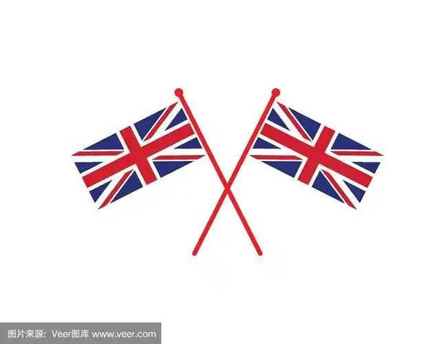 英国国旗标志,英国标志向量