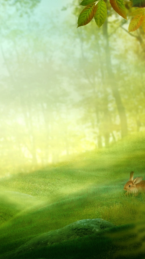 绿光森林h5背景