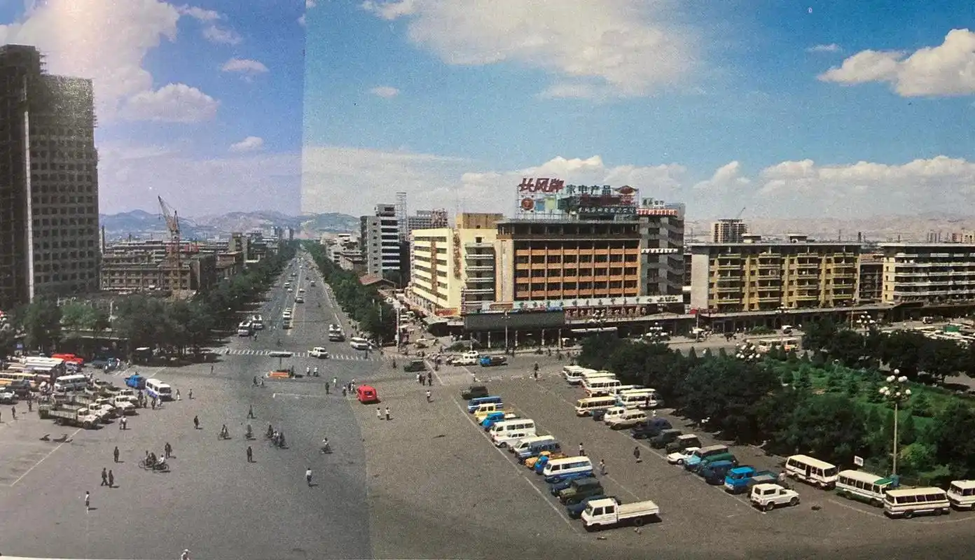 1989年兰州街景#城市记忆 #老照片 #一代人的回忆 #兰 - 抖音