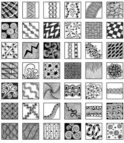 《装饰线描―画一片美丽的羽毛》 写美篇面  面是由线移动来最终构成