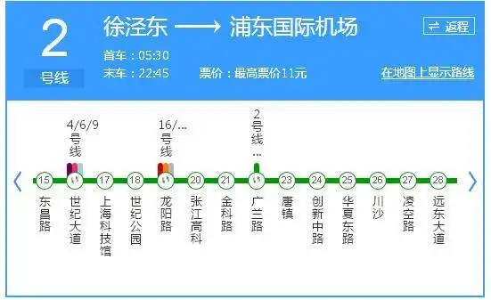 上坐上海地铁二号线上哪一站哪一站能坐九号线