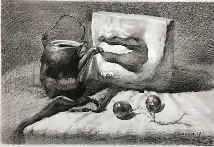 静物素描大关系