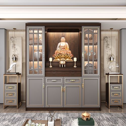 现代款供桌新中式实木家用供奉柜供奉台佛龛柜网红神台柜神龛定制