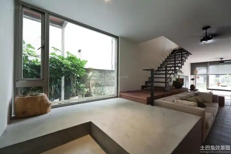 现代日式风格复式装修设计图片大全-土巴兔装修效果图