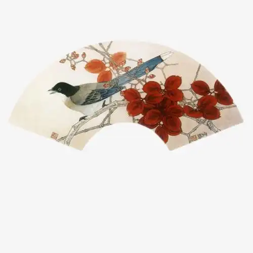 扇面免抠素材免费下载_觅元素51yuansu.com