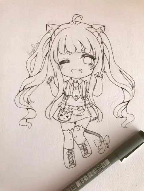 奇迹暖暖彩色简笔画