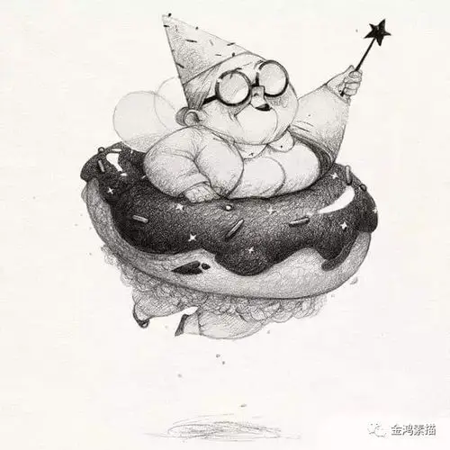 夸张 时尚 有趣|素描_金鸿素描_零二七艺考
