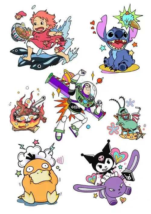 原创卡通纹身手稿杭州纹身