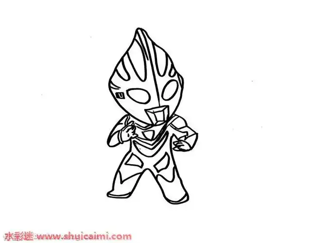 奥特曼怎么画奥特曼简笔画画法