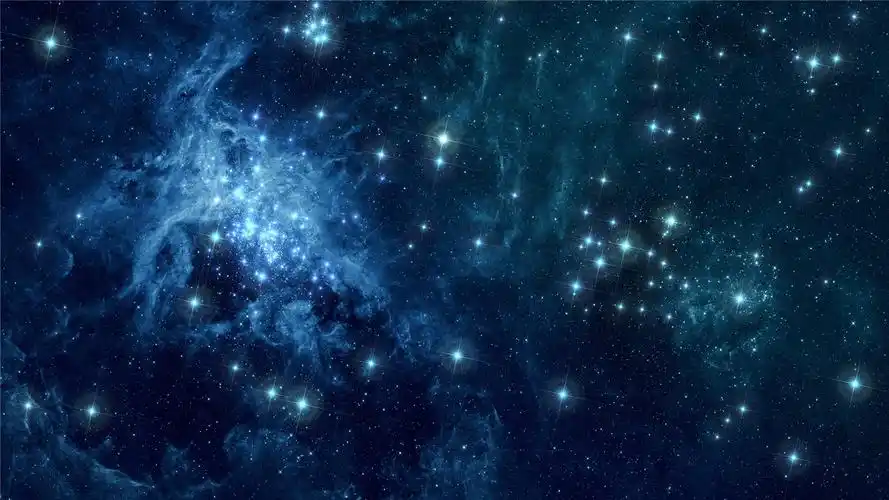 灿烂的夜晚星空高清桌面壁纸