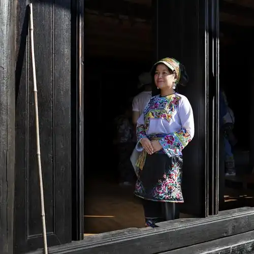 湖南湘西州保靖县夯沙乡金寨苗女风情