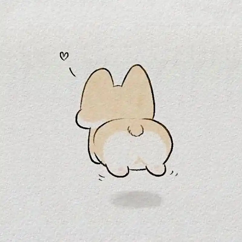 简笔画大全 短腿的柯基来啦#简笔画教程# #绘画