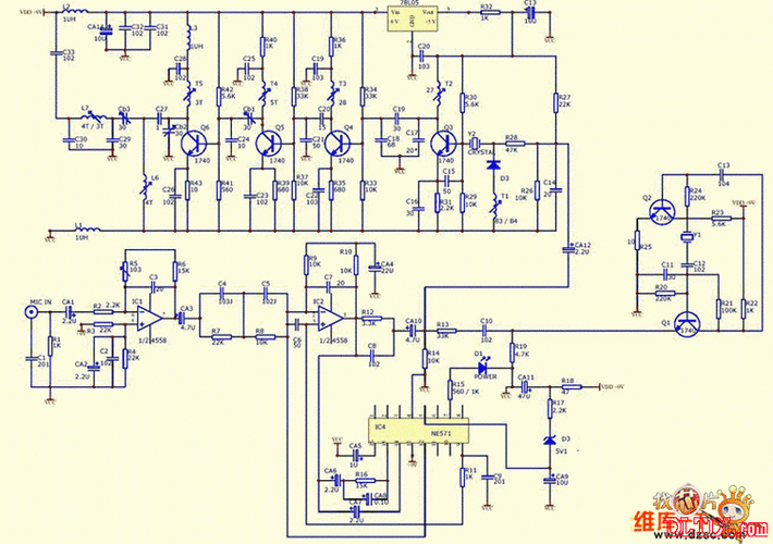 话筒电路图(无线)