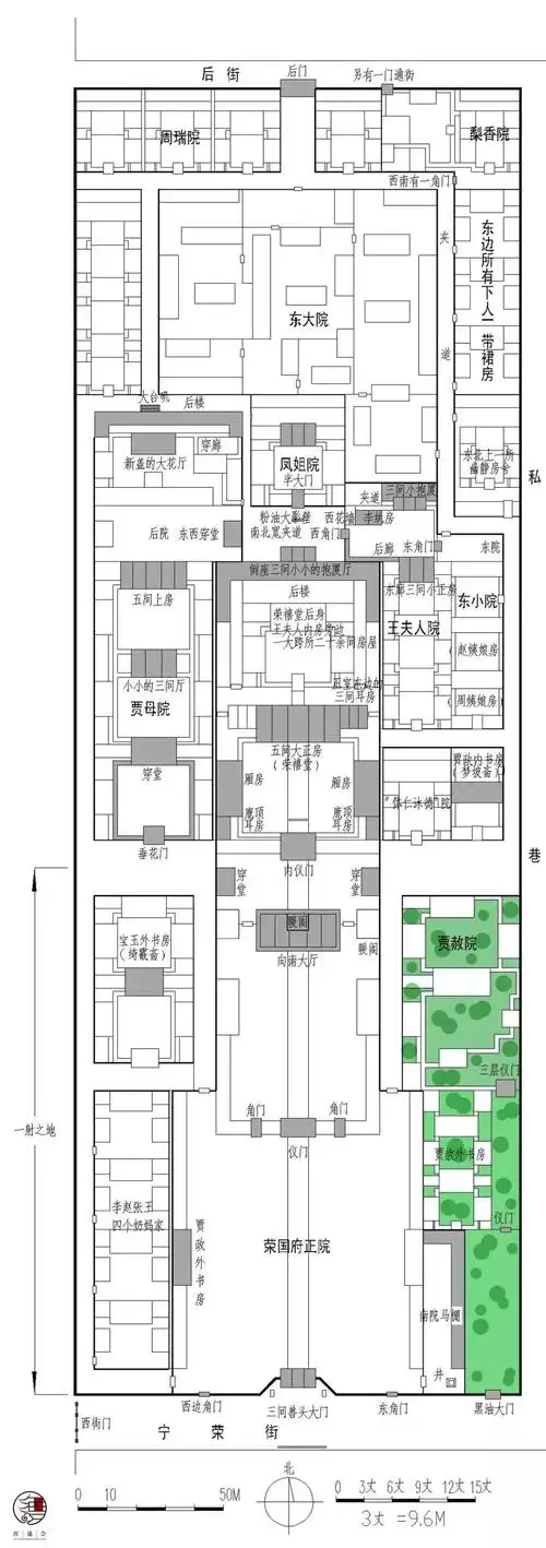 看了这些手绘图片你还会觉得大观园有原型吗