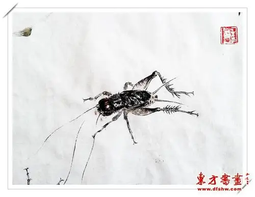 刘和平国画作品蟋蟀篇