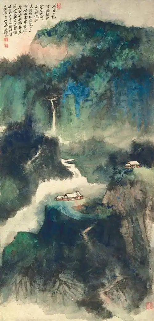 丹青上的墨妙 如何鉴赏吴冠中,张大千名画