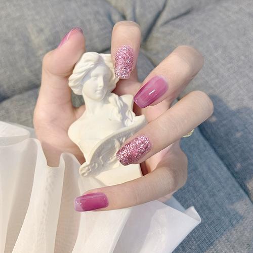 指甲油胶2022年新款夏天流行色冰透裸粉色玉脂果冻透裸色美甲店用