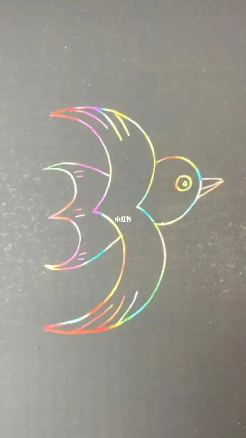 写数字3画出小燕子快来试试吧