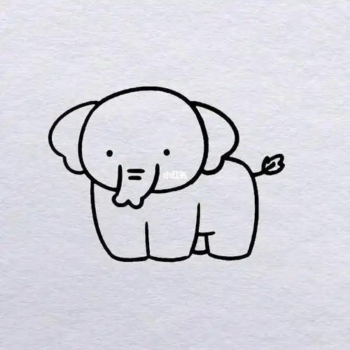 简笔画教程   #简笔画   #简笔画步骤图   #儿童简笔画教程   #大象