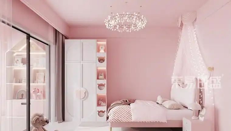 法式风女孩房间设计装修效果图