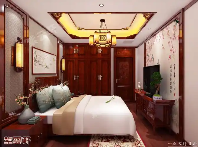 简约中式装修风格卧室