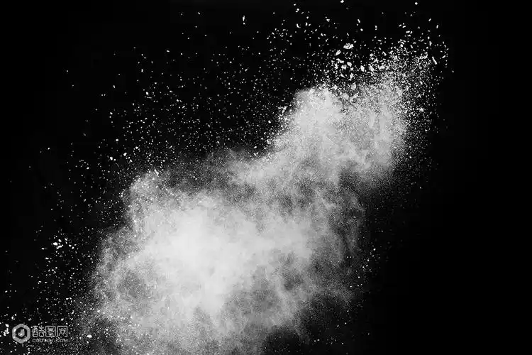 黑白粉尘喷溅背景-效果素材-矢量元素素材-酷图网