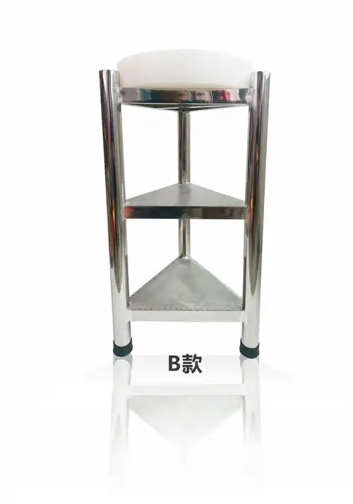 加厚不锈钢菜板架菜墩架落地式骨剁肉架置物架砧板架三角架a款宽35x80