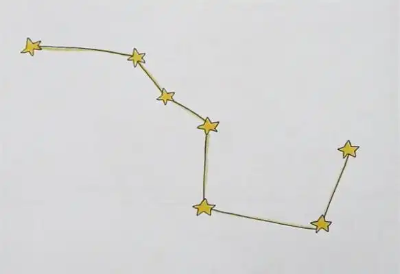 北斗七星怎么画