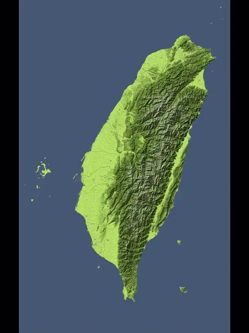 台湾省地图宝岛台湾