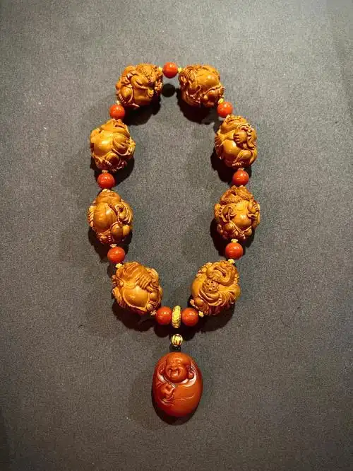 橄榄核手串搭配南红