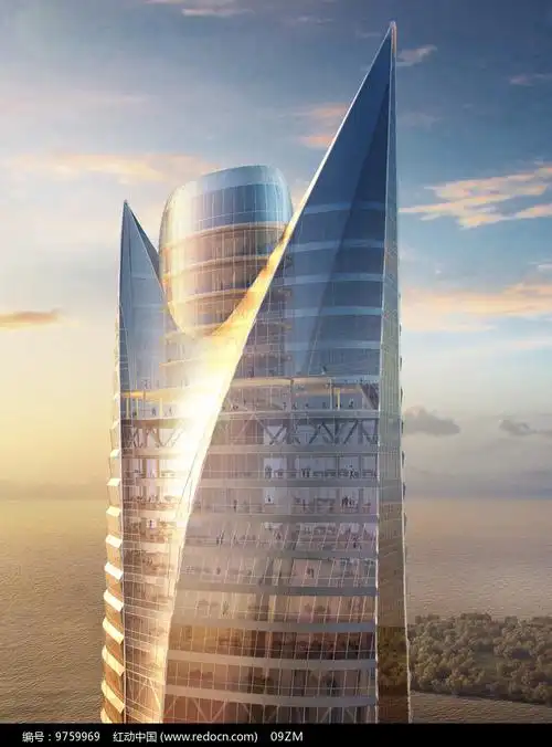 超高层塔楼效果图