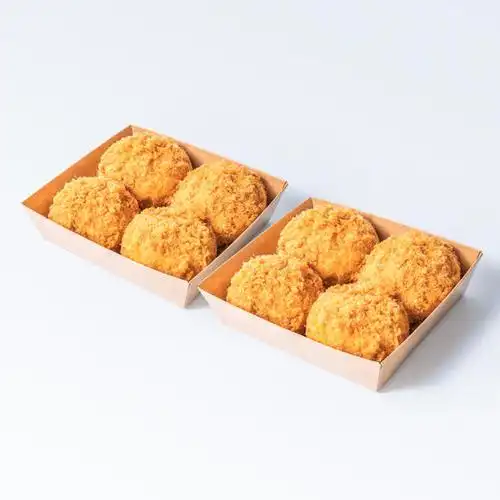 【荆门新品】原味肉松小贝,2盒共8个,咸香酥软的金黄外衣,绵柔轻滑的